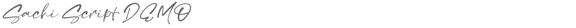 Sachi Script Sachi Script-DEMO.ttf font preview